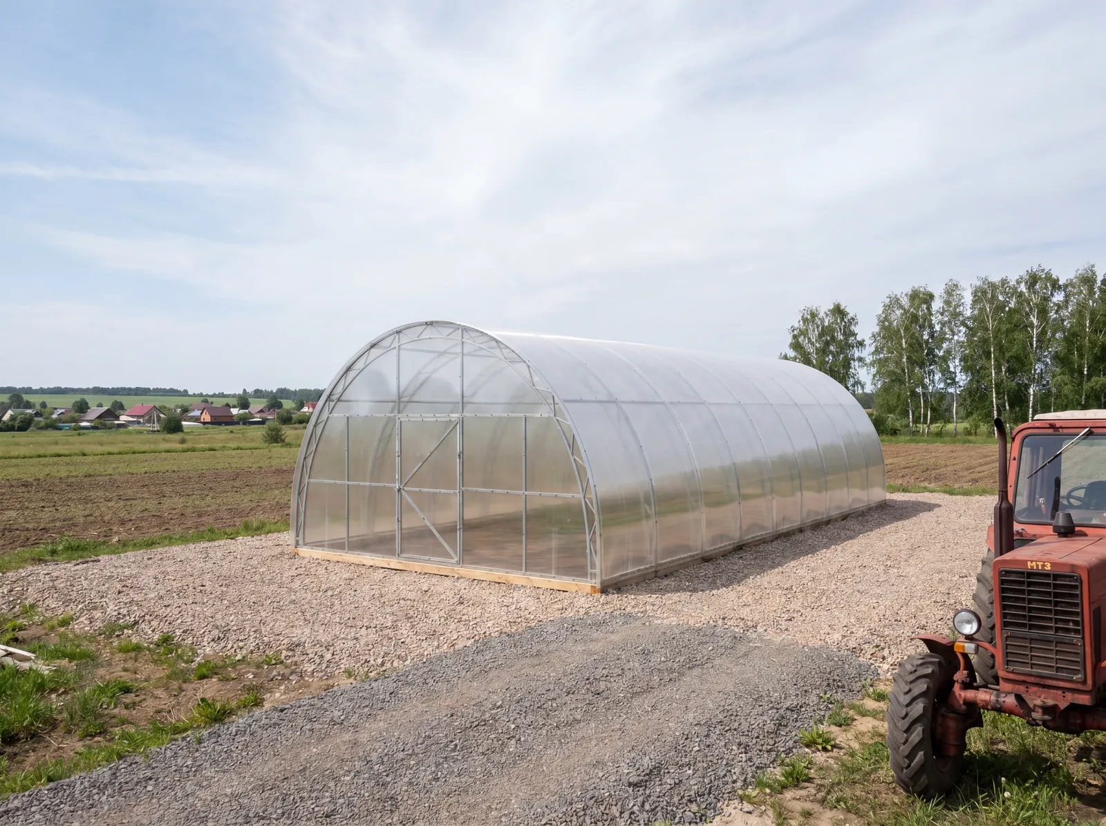 Теплица Усиленная, 3×8 м в д. Завидово