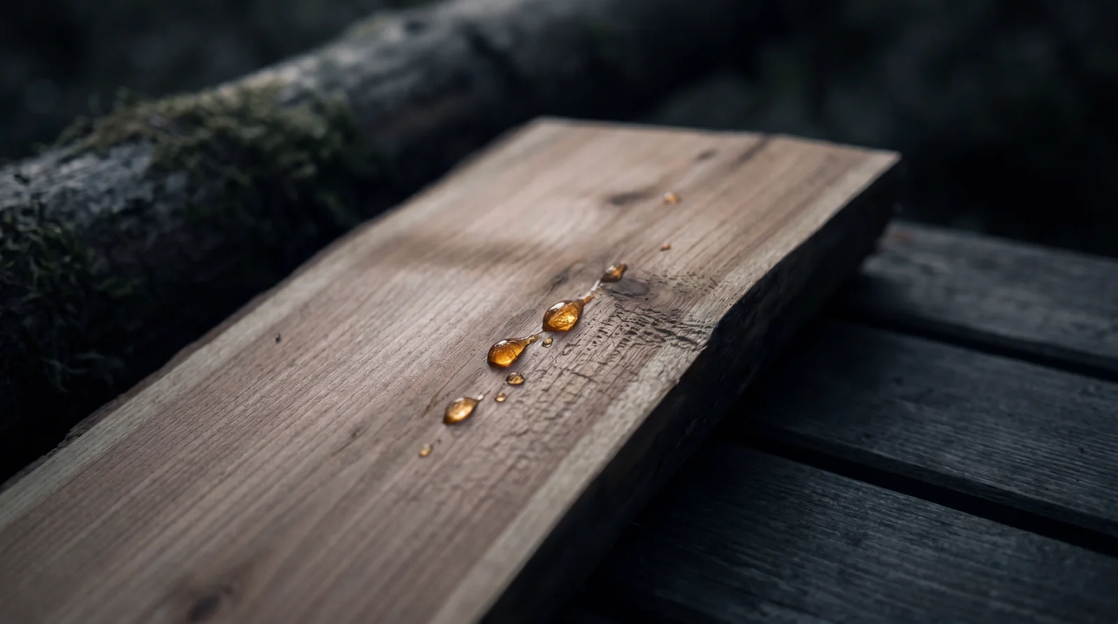 Срез сибирского кедра, плотные годовые кольца